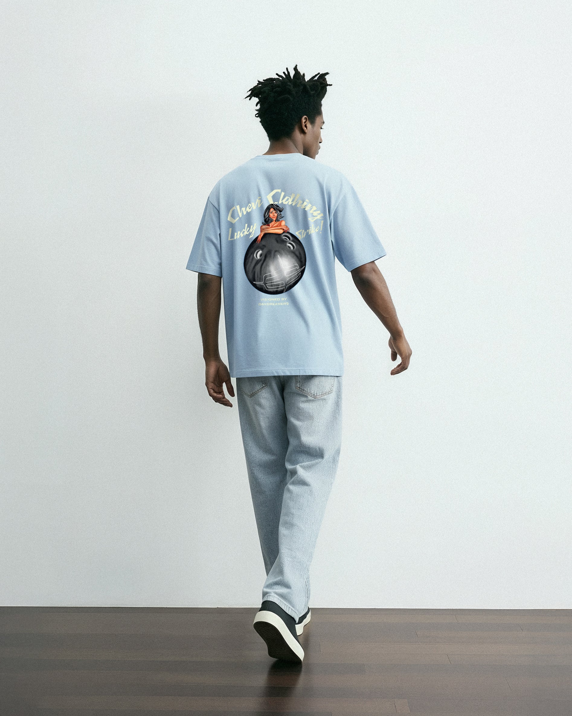 Bowling Tee (Baby Blue)