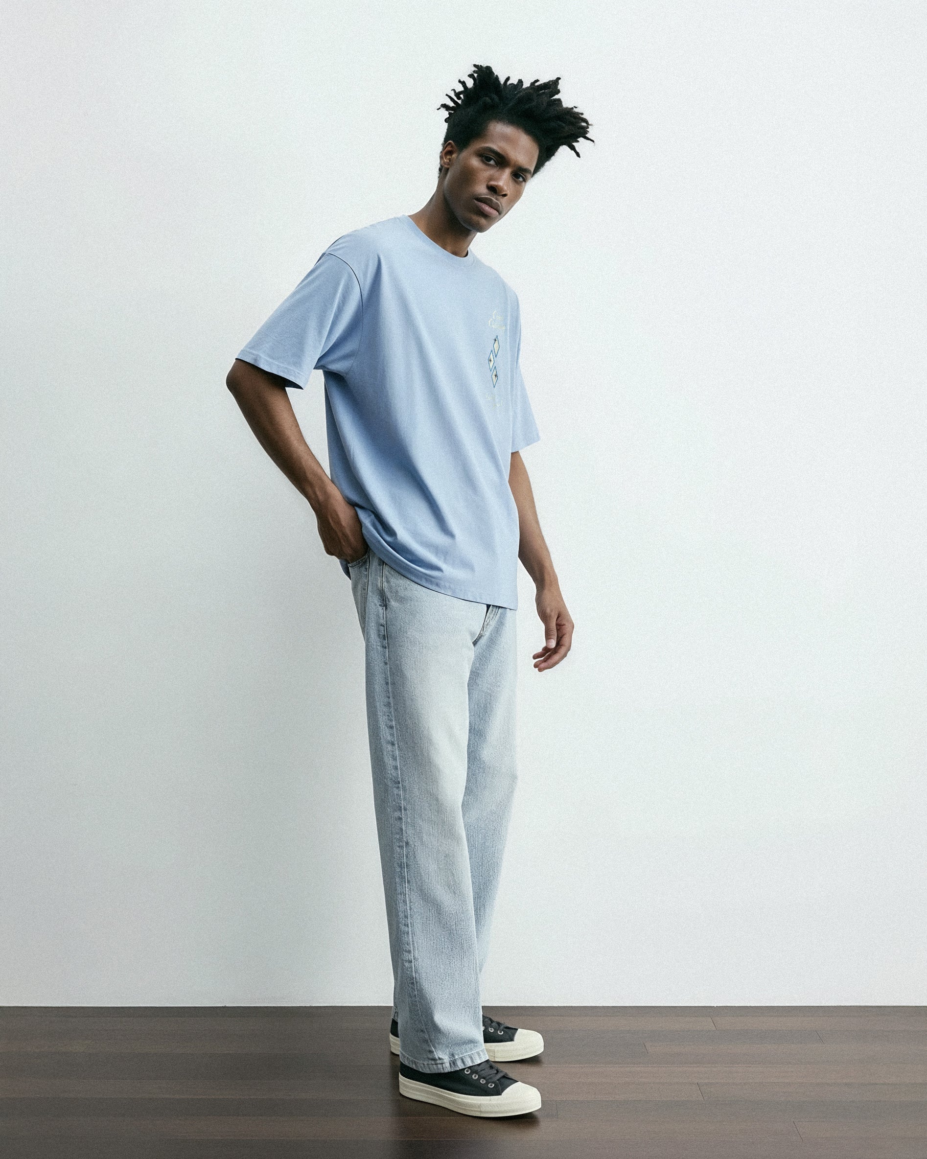 Bowling Tee (Baby Blue)