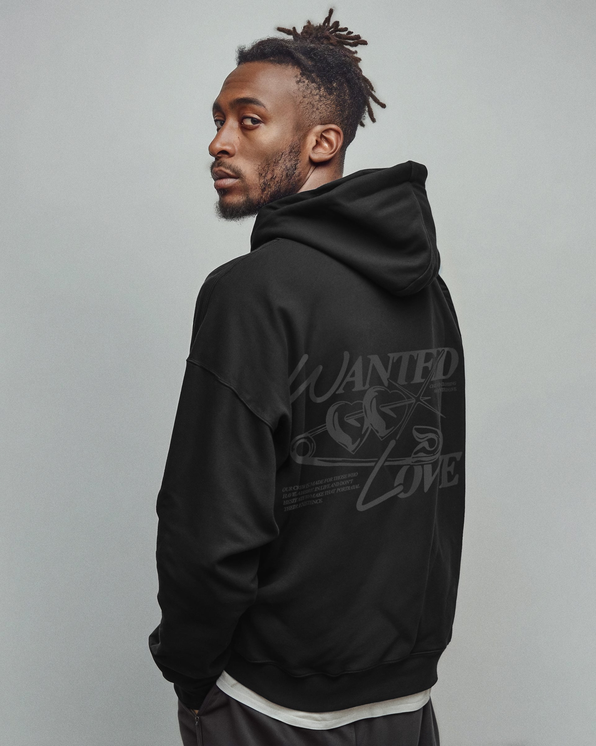 WANTED HOOD (BLACK)