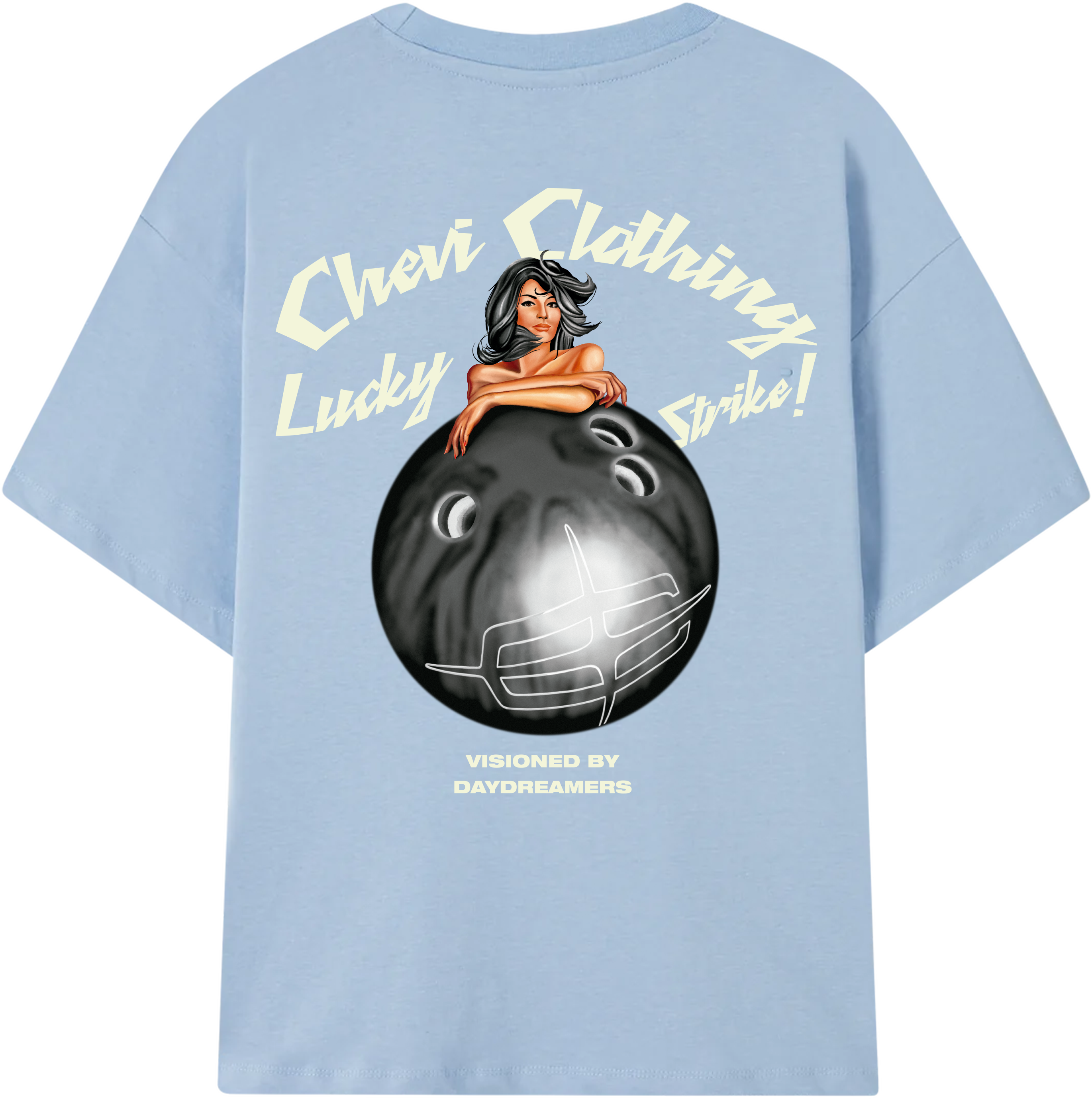Bowling Tee (Baby Blue)