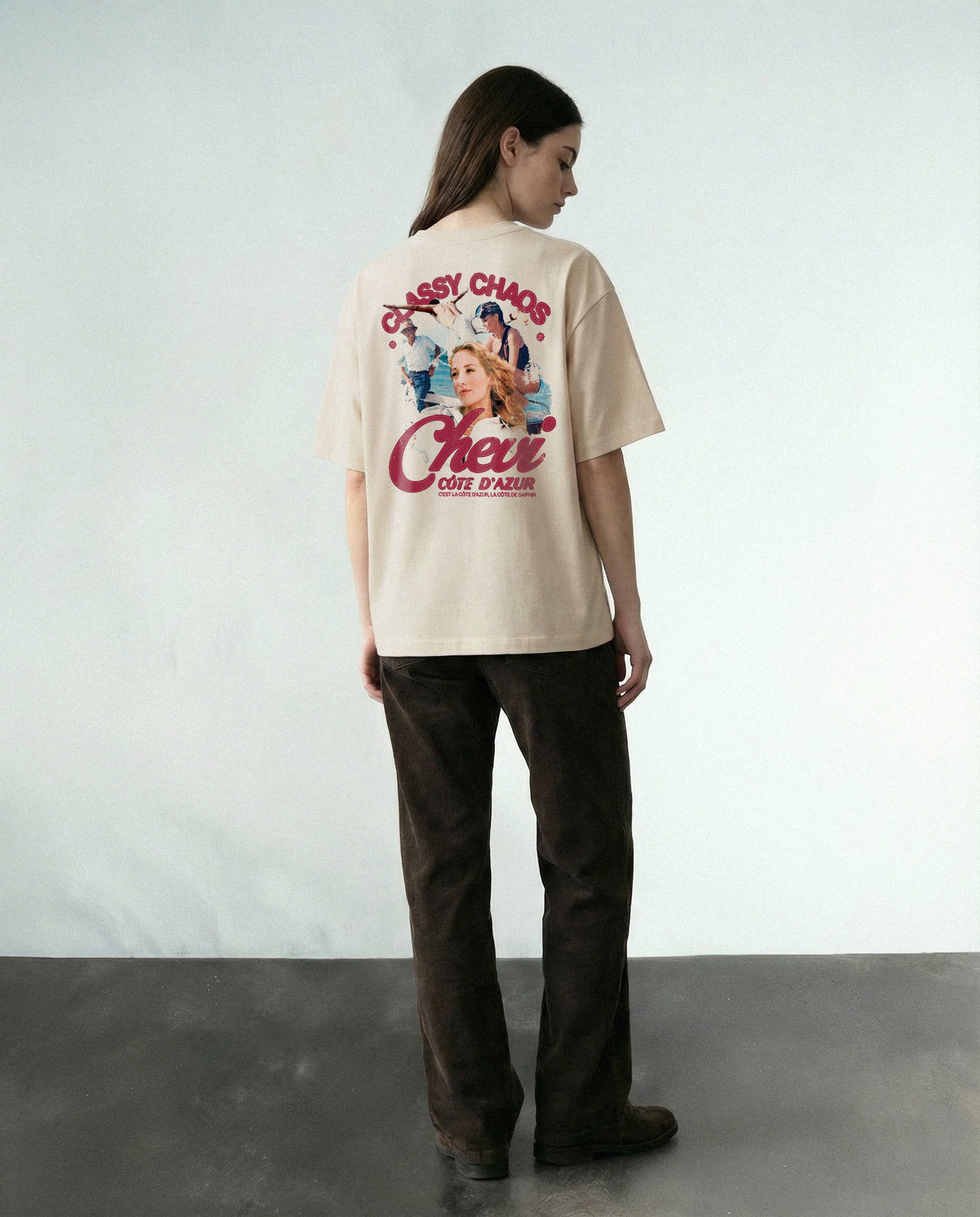 Classy Chaos Tee (Beige)