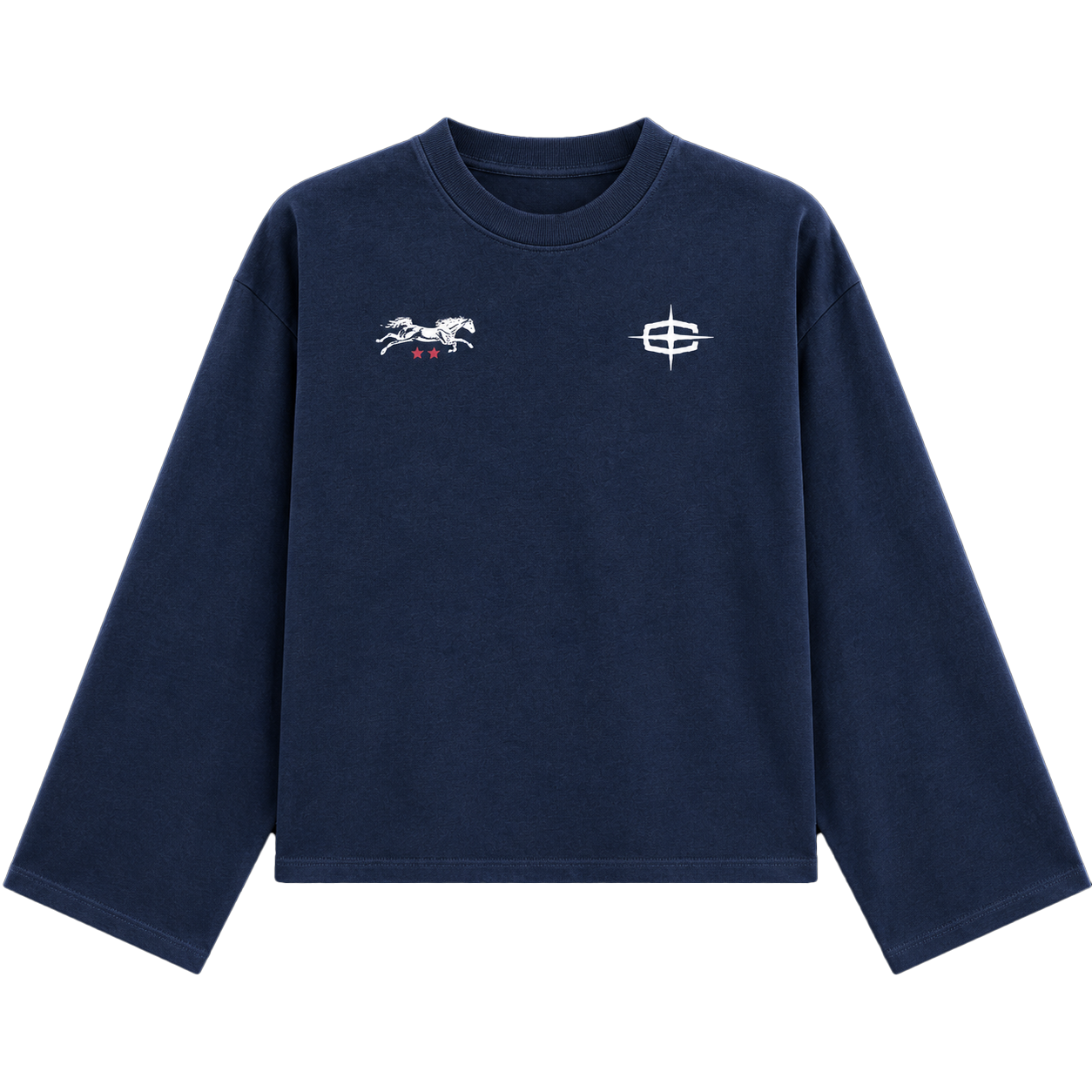 HORSE LONGSLEEVE (NAVY)