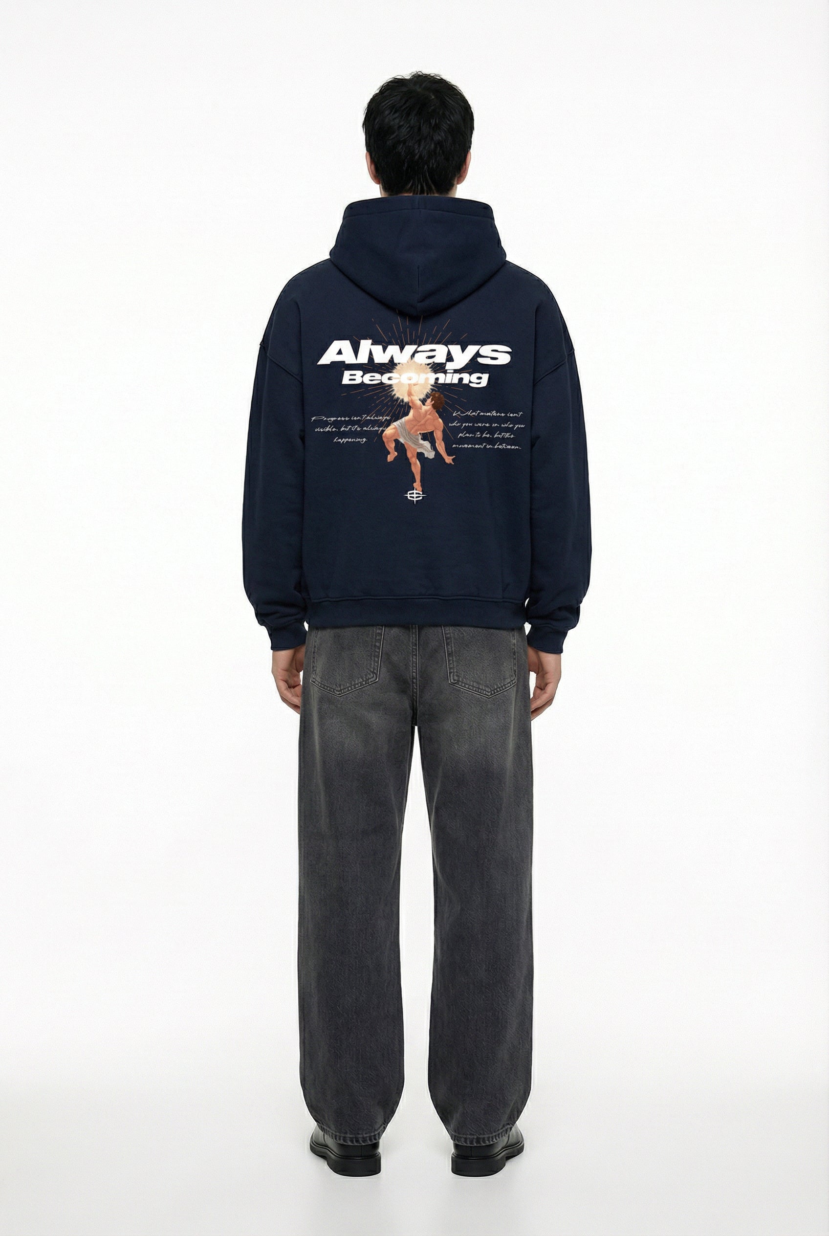 BECOMING HOODIE (NAVY)