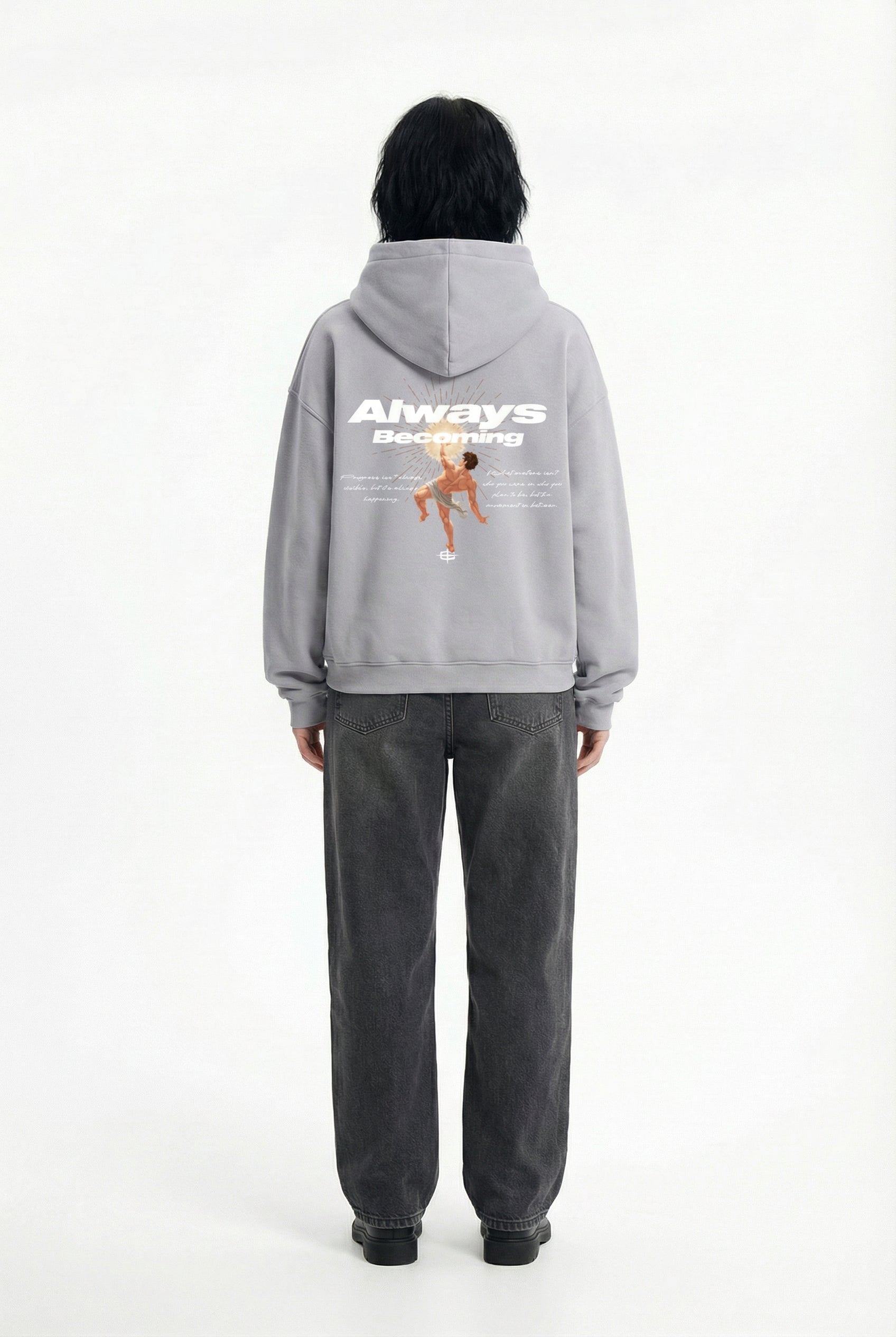 BECOMING HOODIE (GREY)