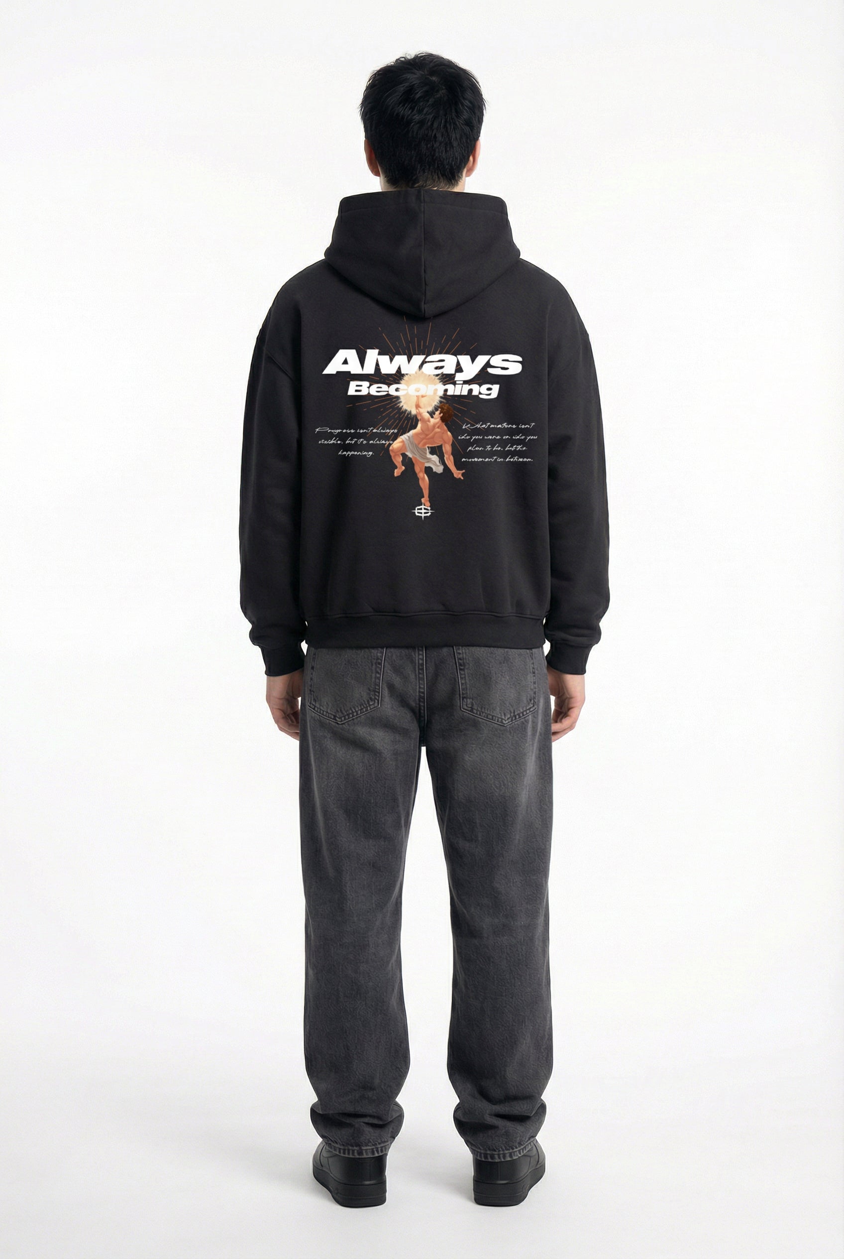 BECOMING HOODIE (BLACK)