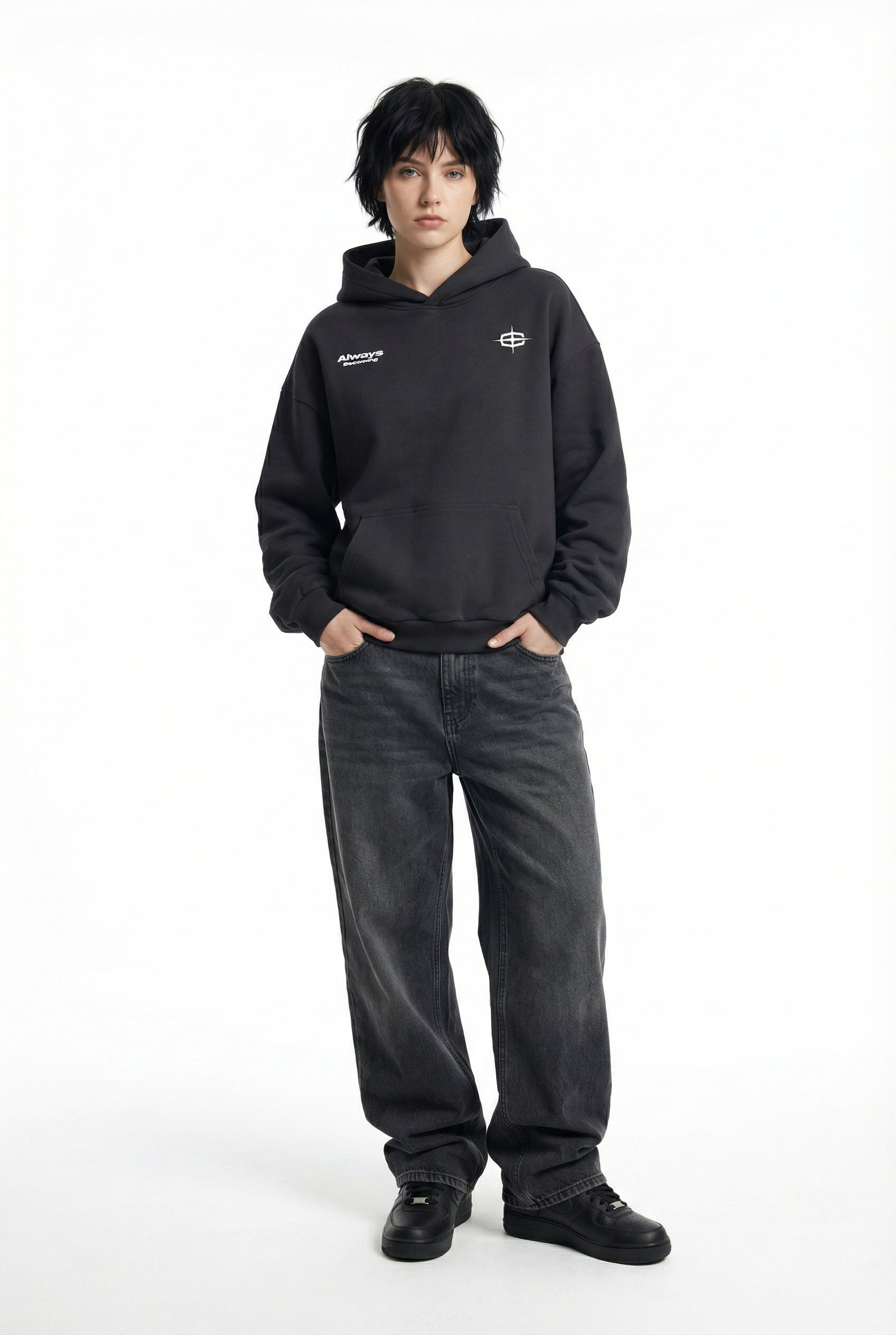 BECOMING HOODIE (BLACK)