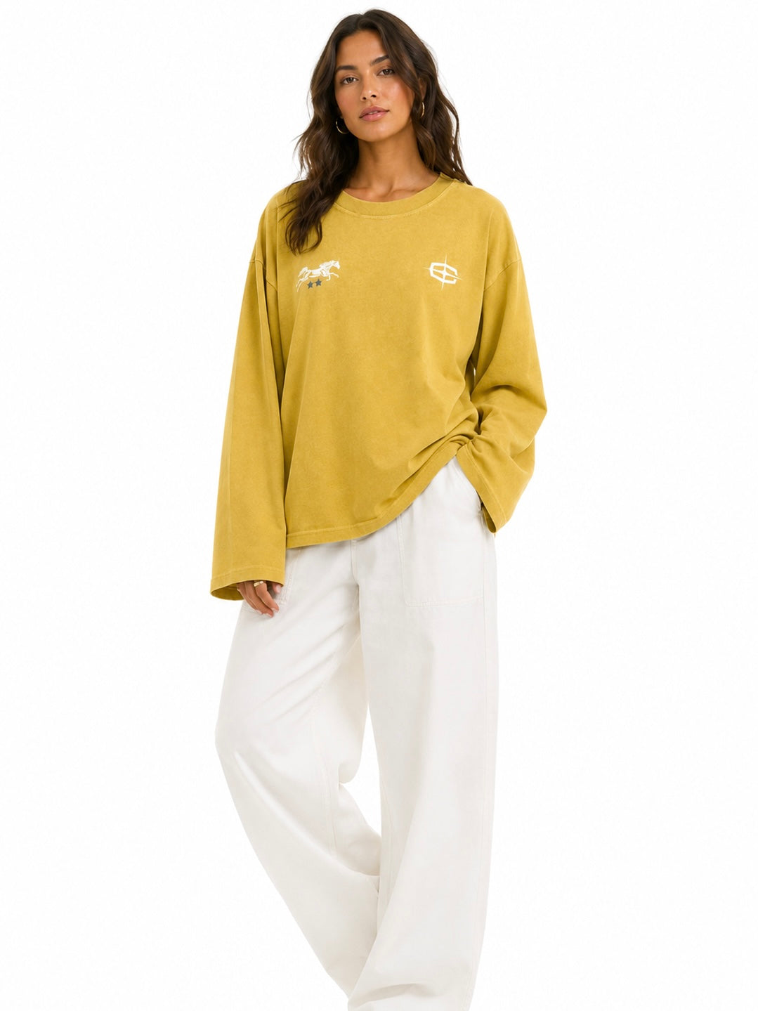 THE "HORSE" HEAVY LONGSLEEVE (YELLOW)