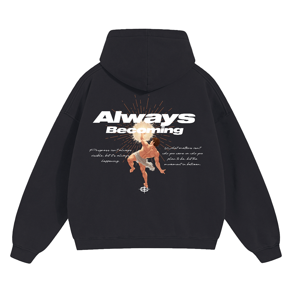 BECOMING HOODIE (BLACK)