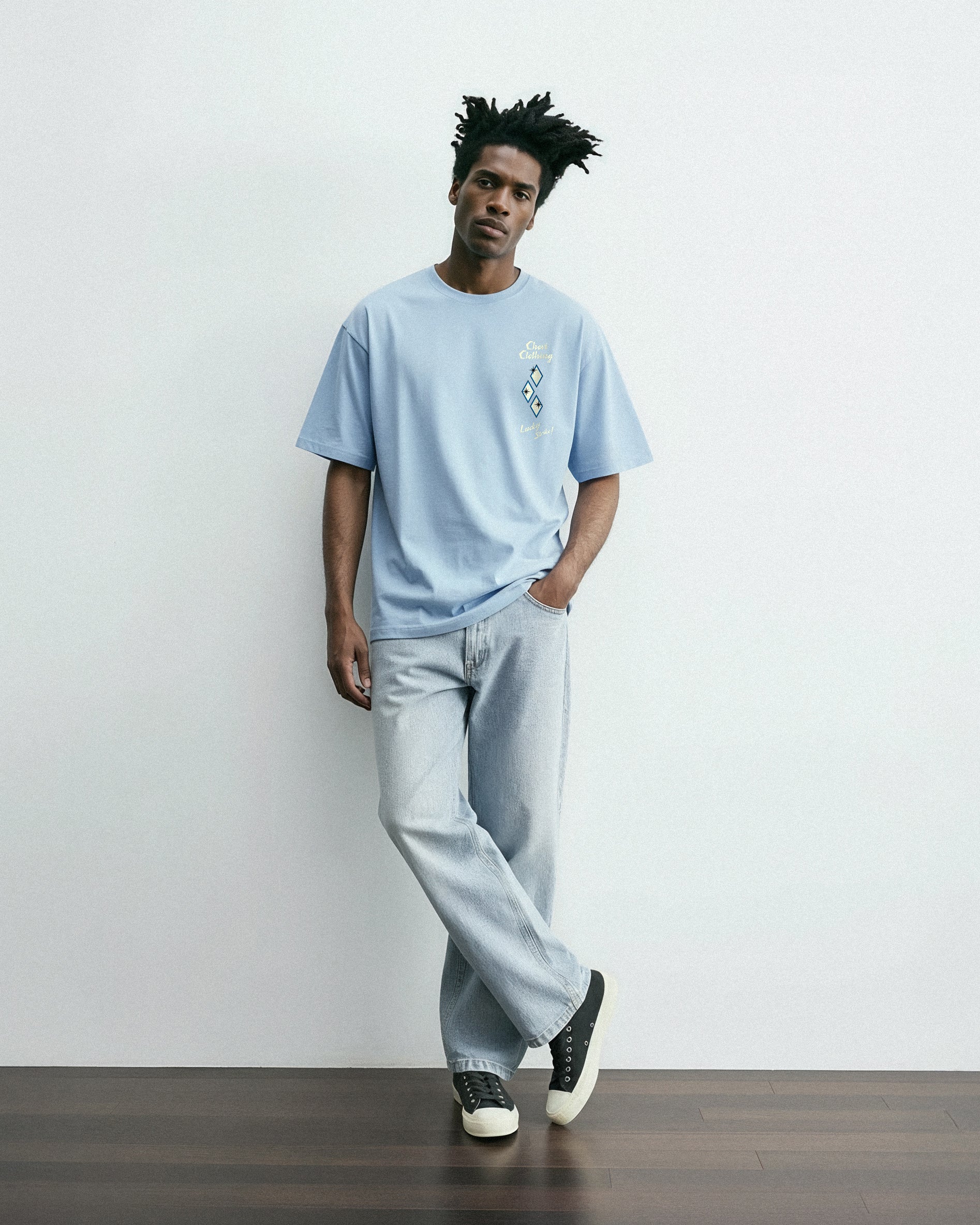 Bowling Tee (Baby Blue)