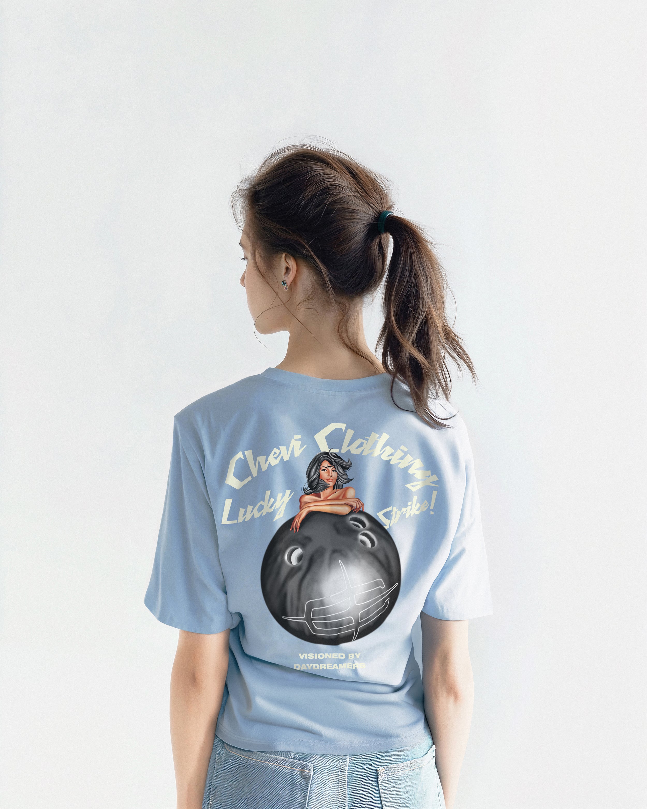 BOWLING TEE (BABY BLUE)