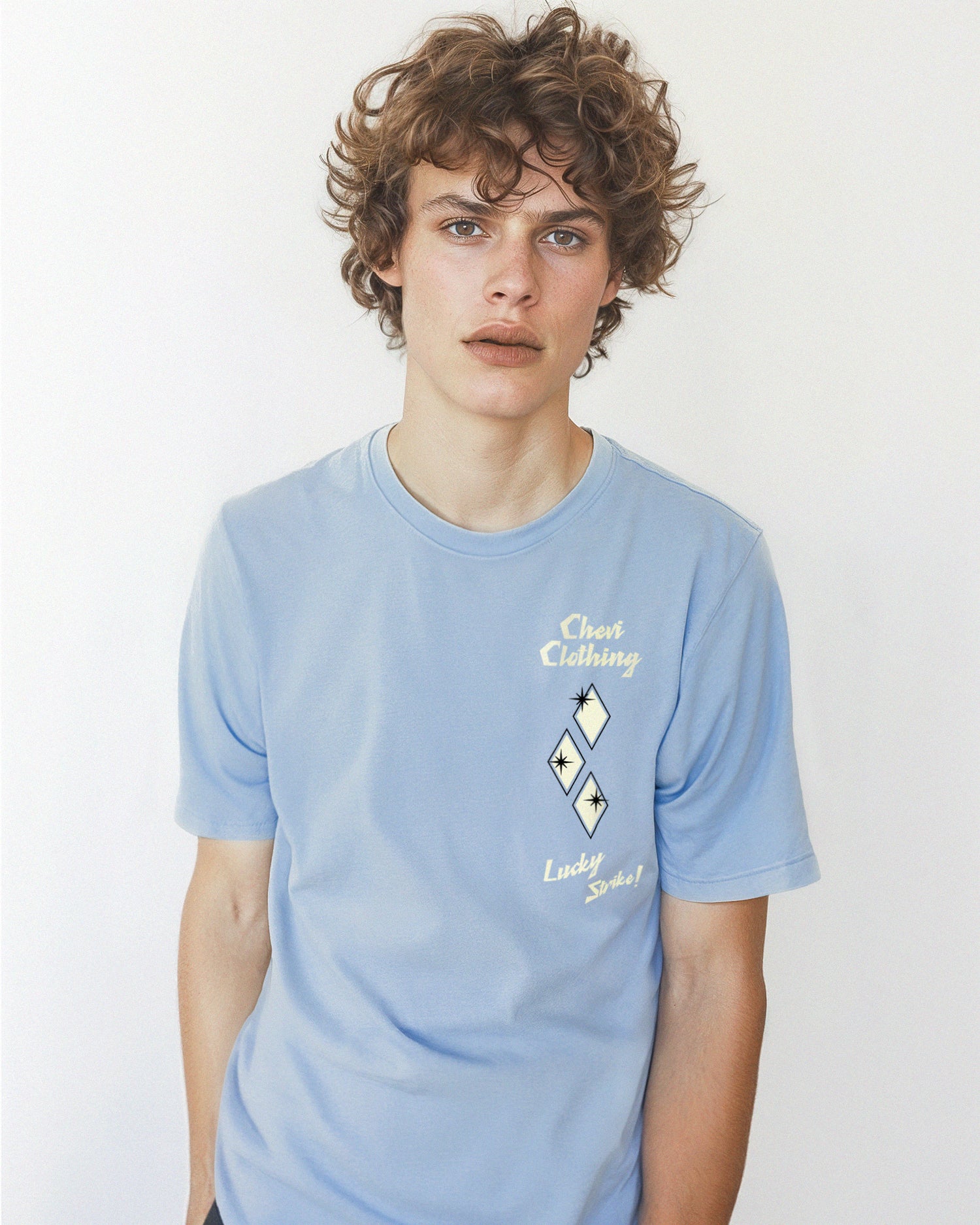 BOWLING TEE (BABY BLUE)