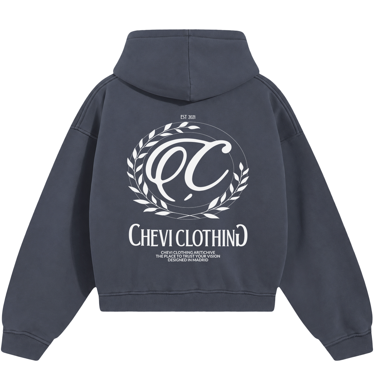 THE "OLYMPIC" HEAVY HOOD (SLATE BLUE)
