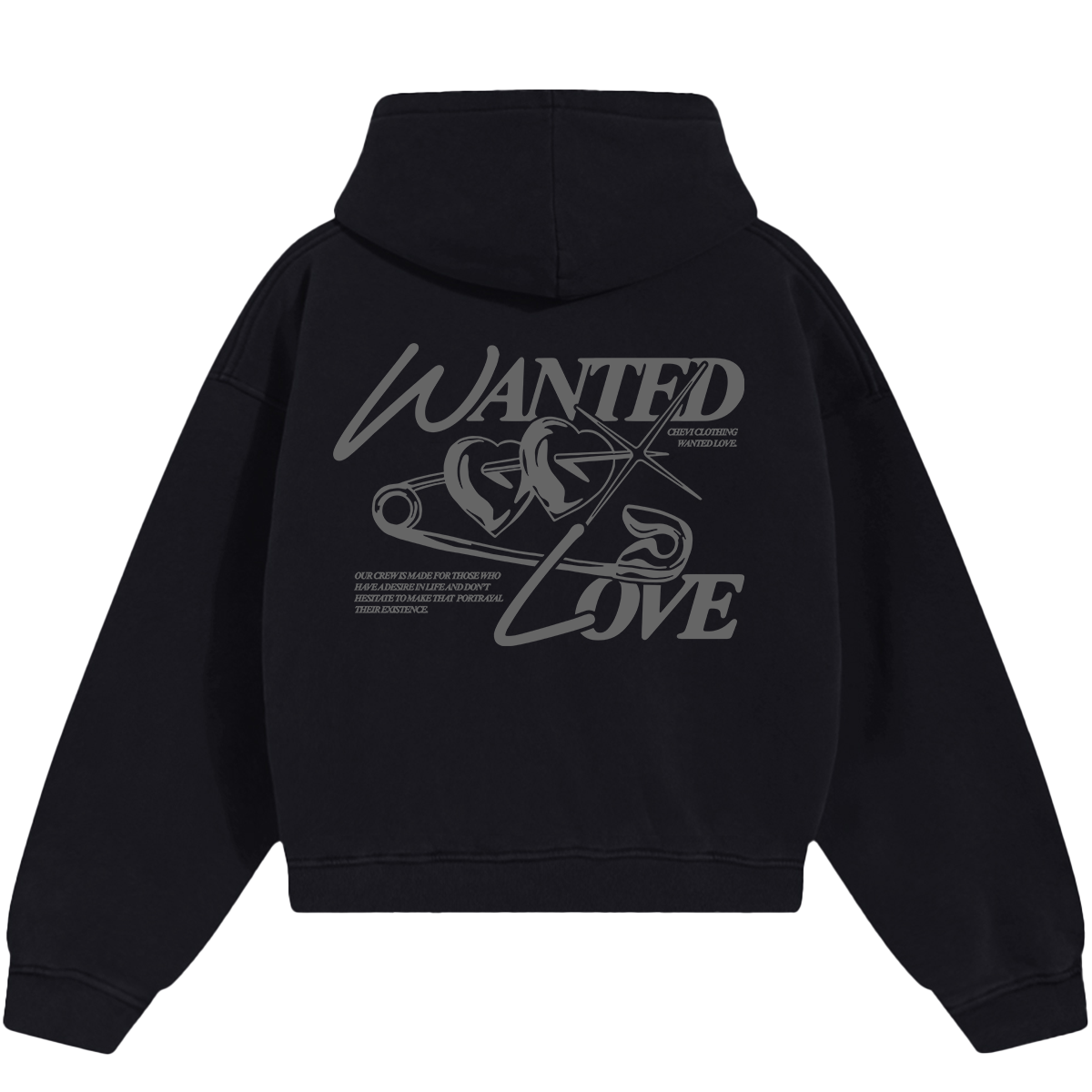 THE "WANTED" HEAVY HOOD (BLACK)