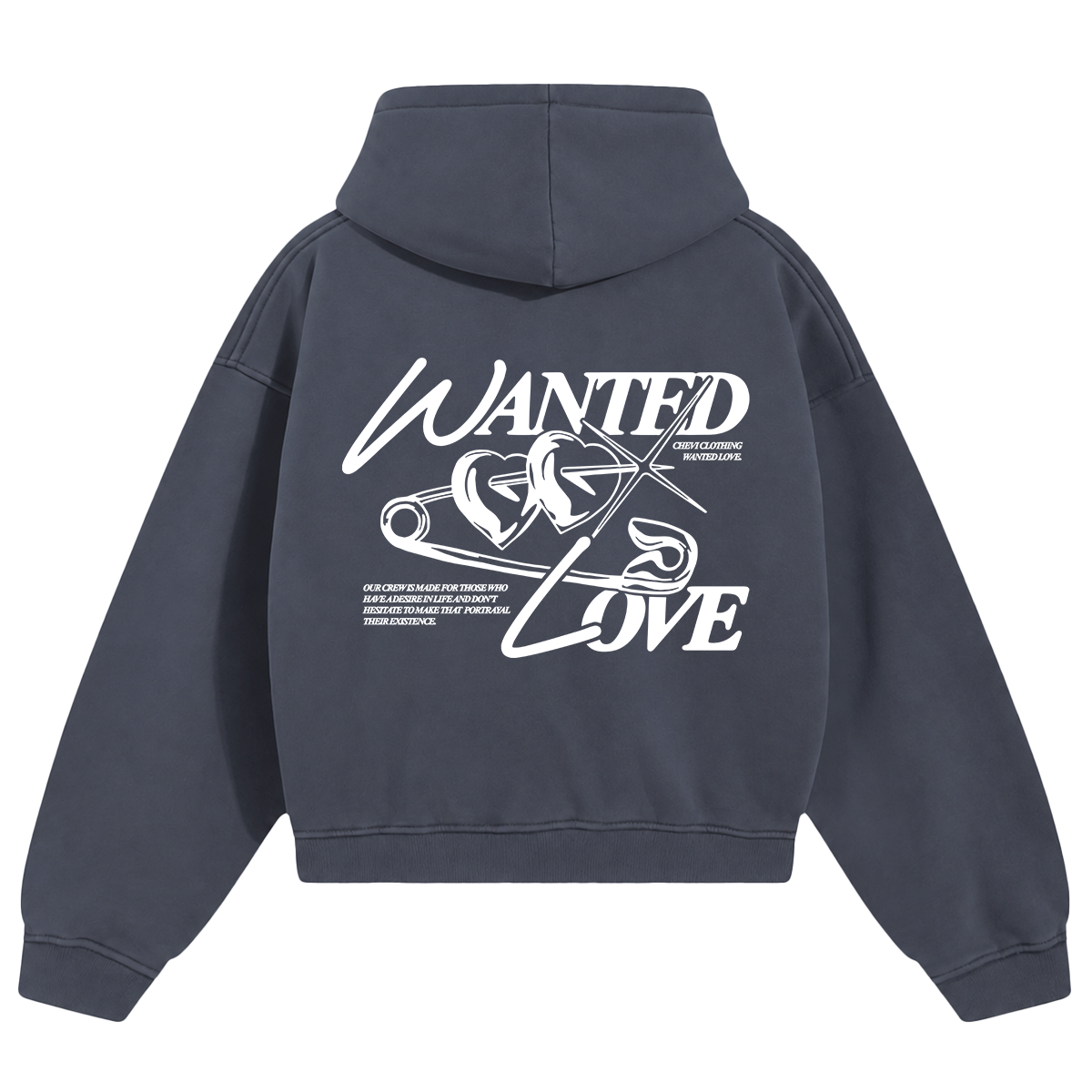 THE "WANTED" HEAVY HOOD (DARK GREY)
