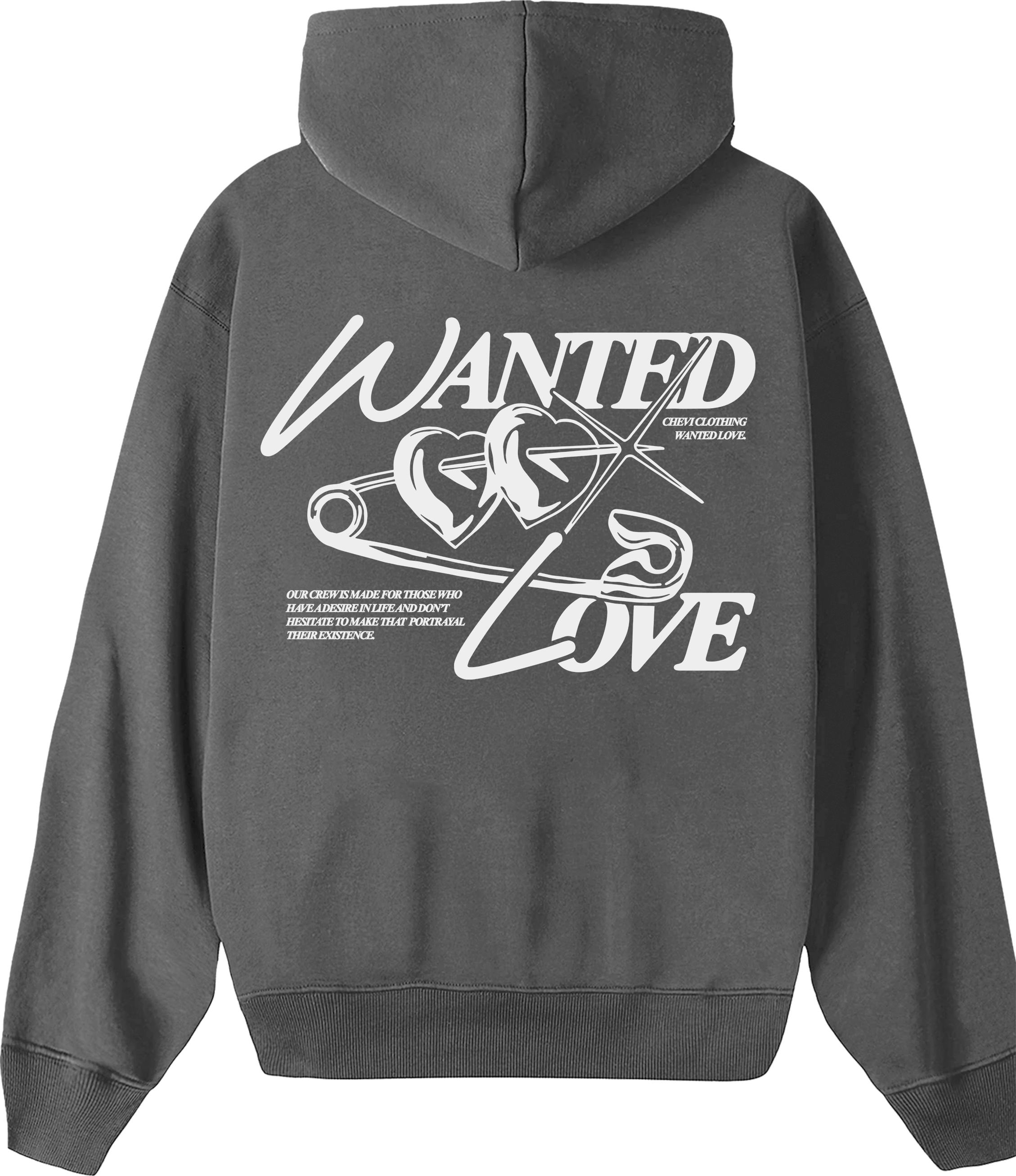 WANTED HOOD (DARK GREY)