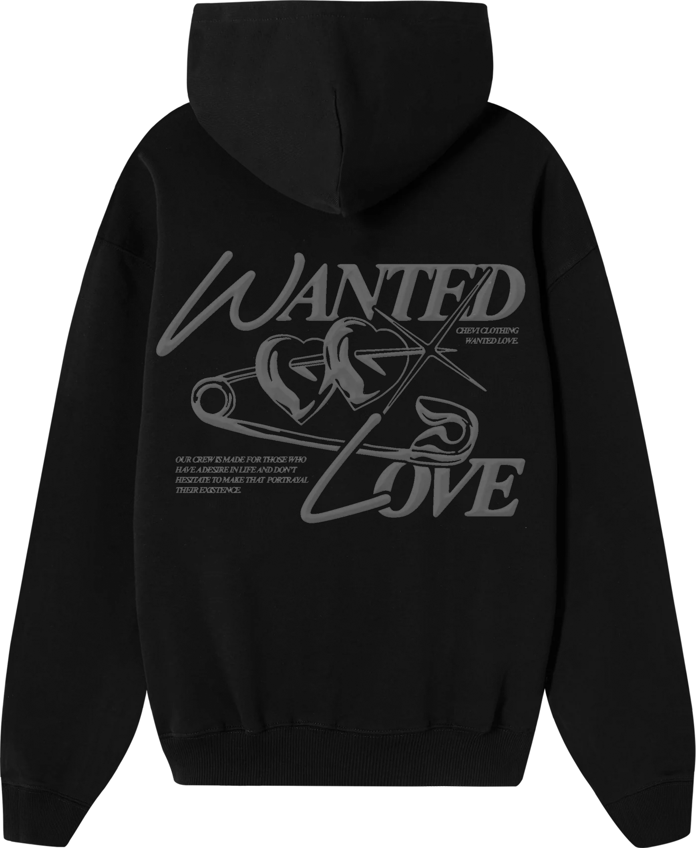 WANTED HOOD (BLACK)