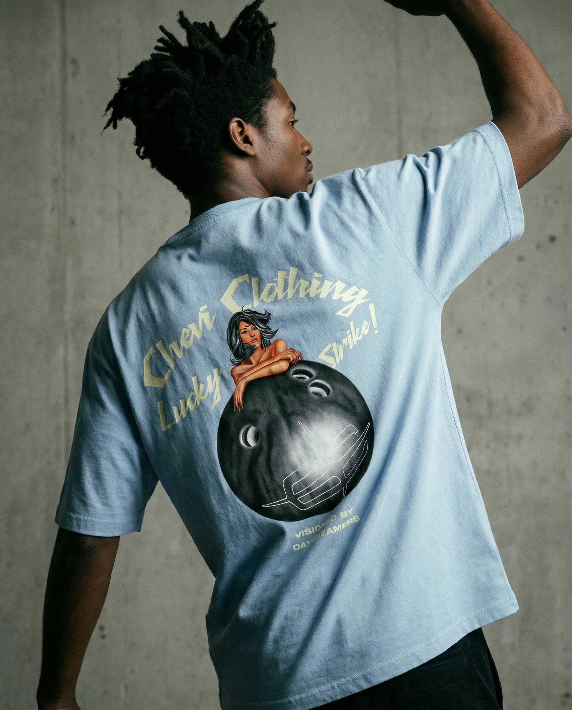 Bowling Tee (Baby Blue)