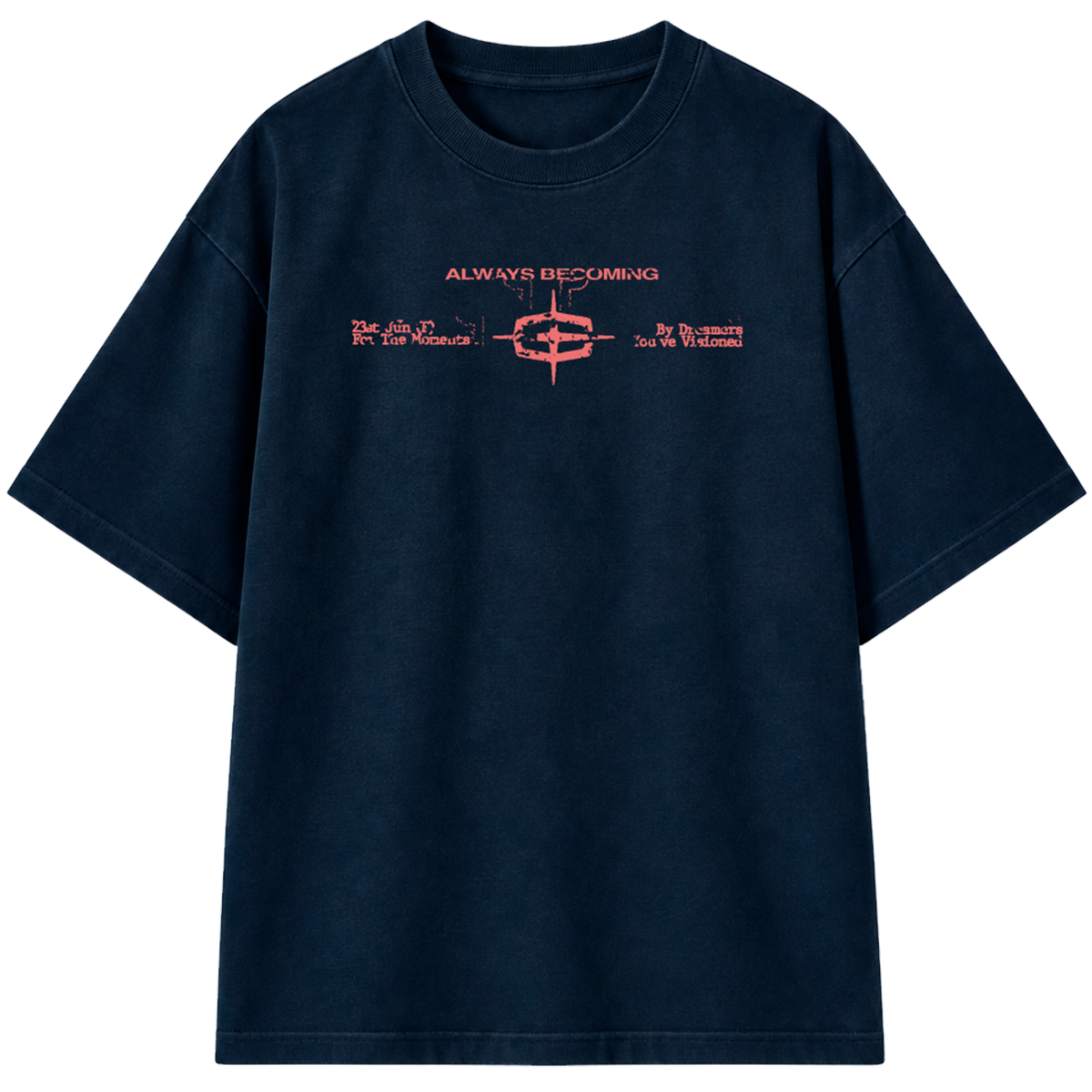 THE "BRIDGE" HEAVY T-SHIRT (NAVY)