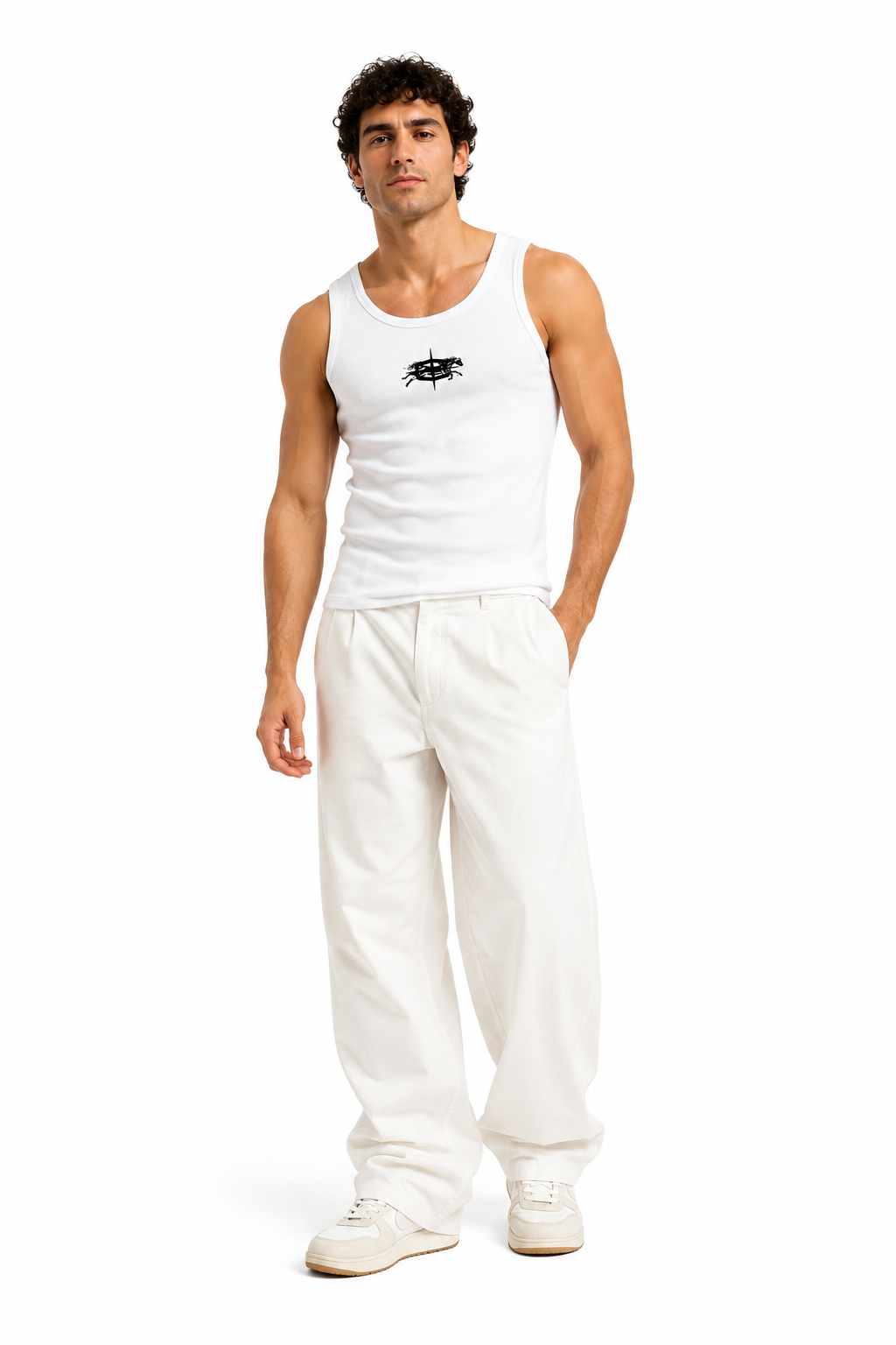 C-STAR TANK TOP (WHITE)