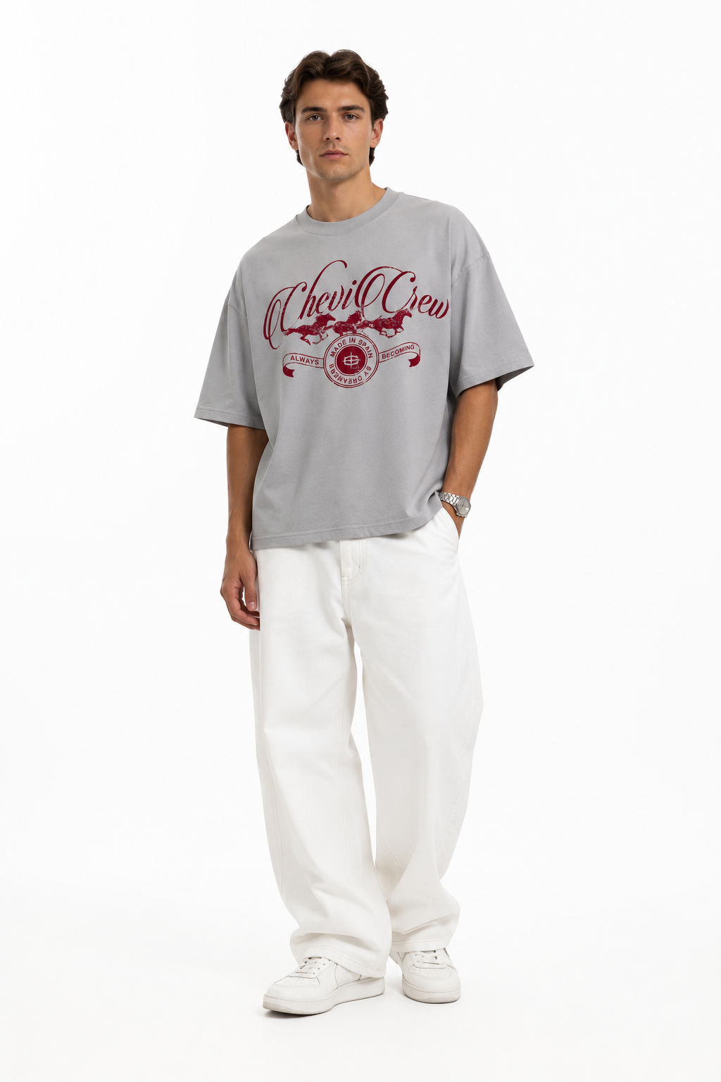 CREW TEE (GREY)