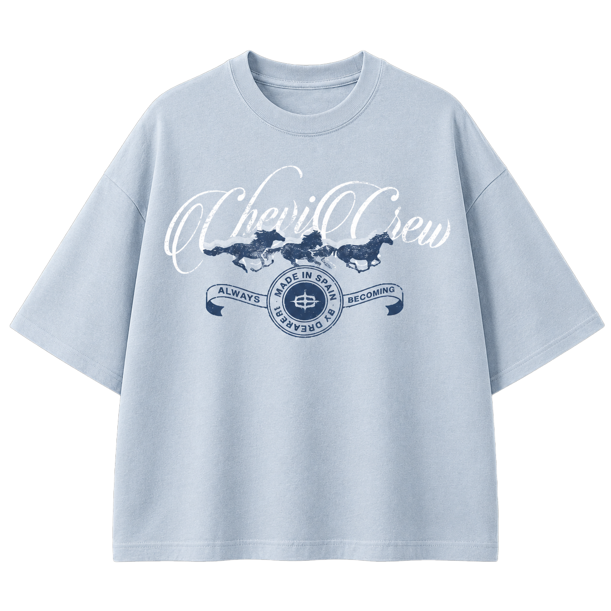 CREW TEE (LIGHT BLUE)