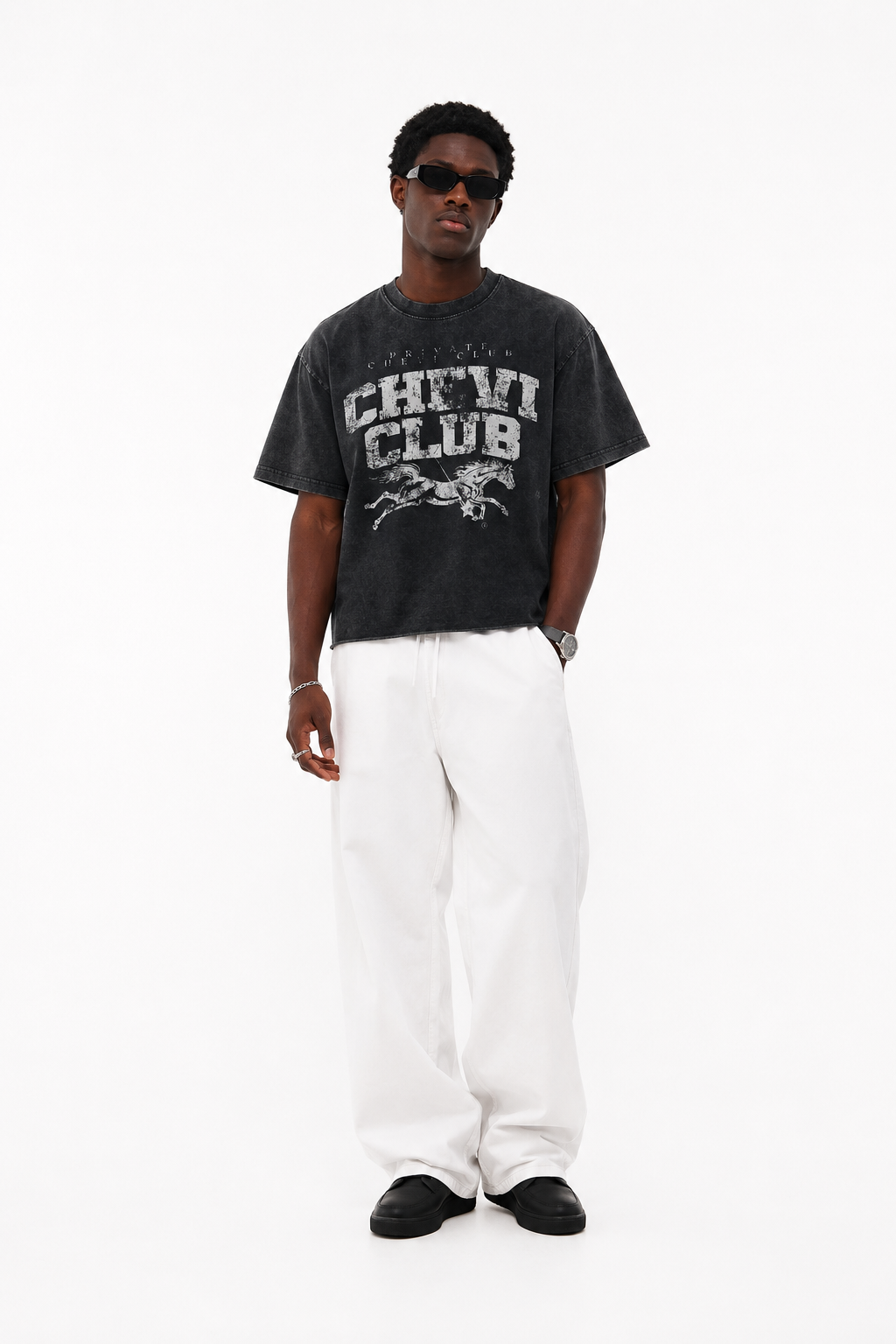 DASH TEE (WASHED BLACK)