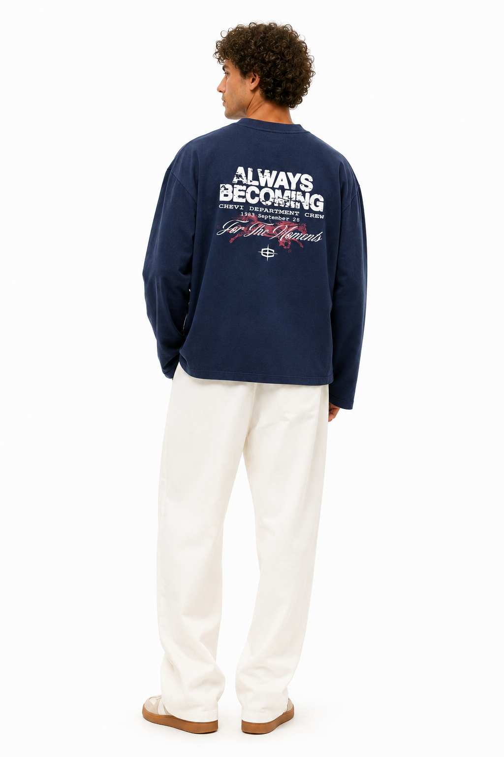 HORSE LONGSLEEVE (NAVY)