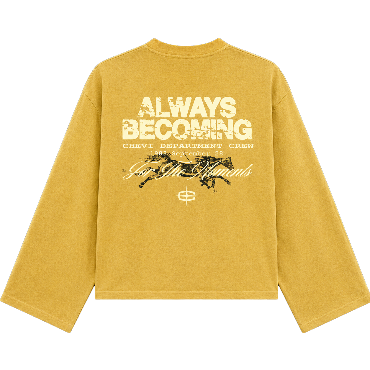 HORSE LONGSLEEVE (YELLOW)