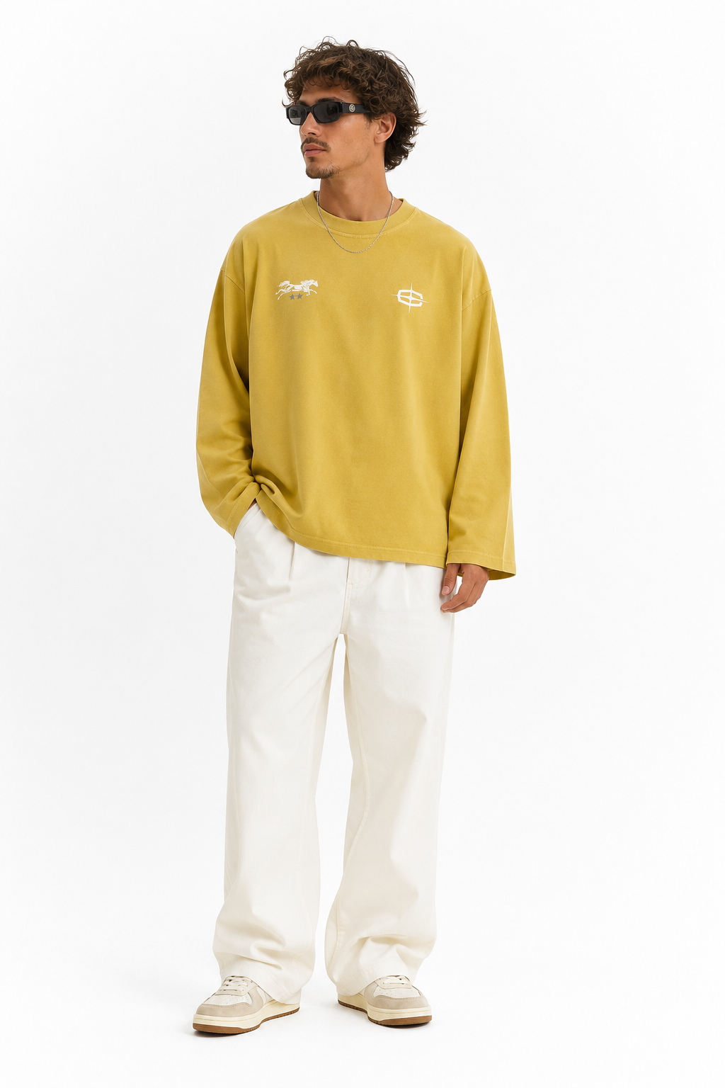 HORSE LONGSLEEVE (YELLOW)