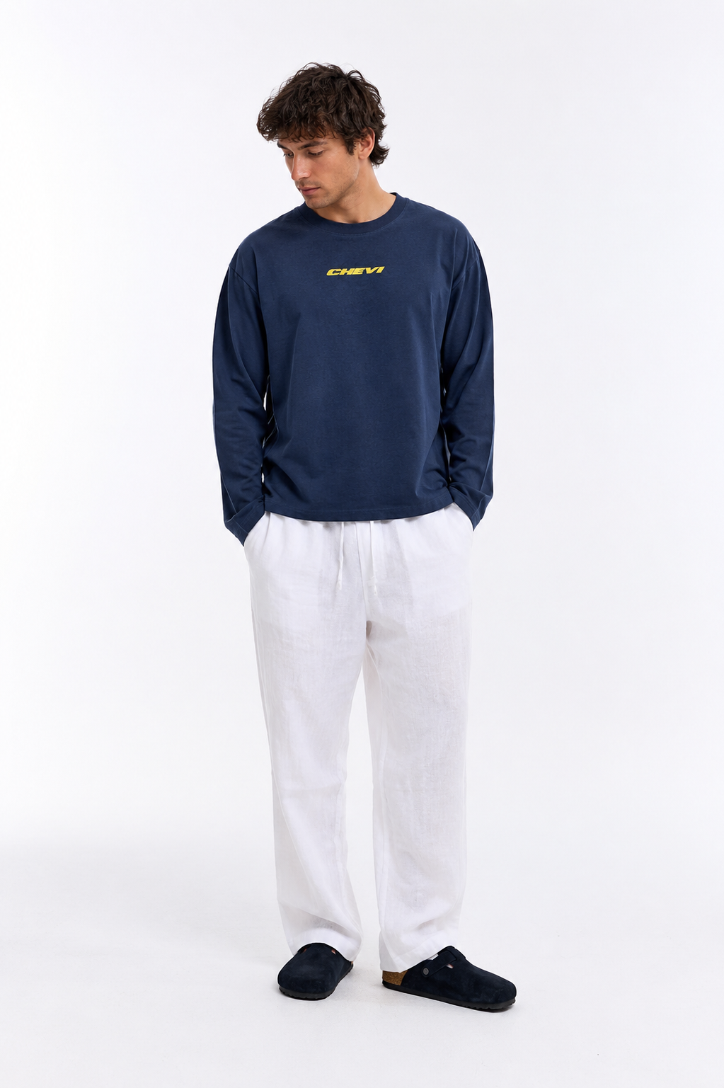 THE "ICONIC" HEAVY LONGSLEEVE (NAVY)