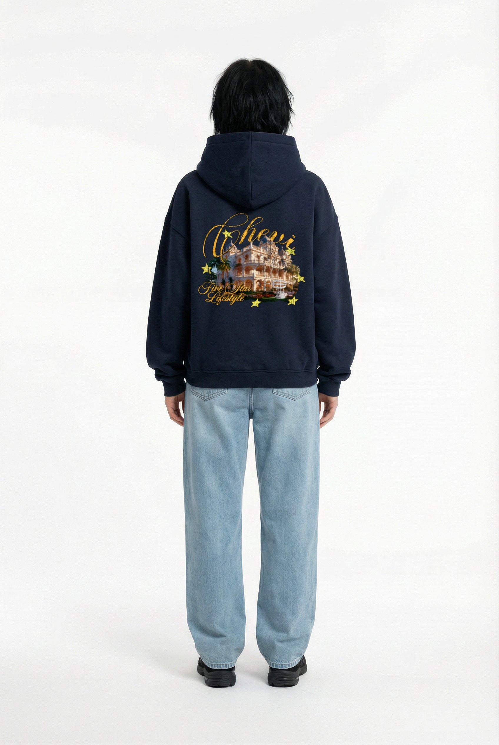 HOTEL HOODIE (NAVY BLUE)
