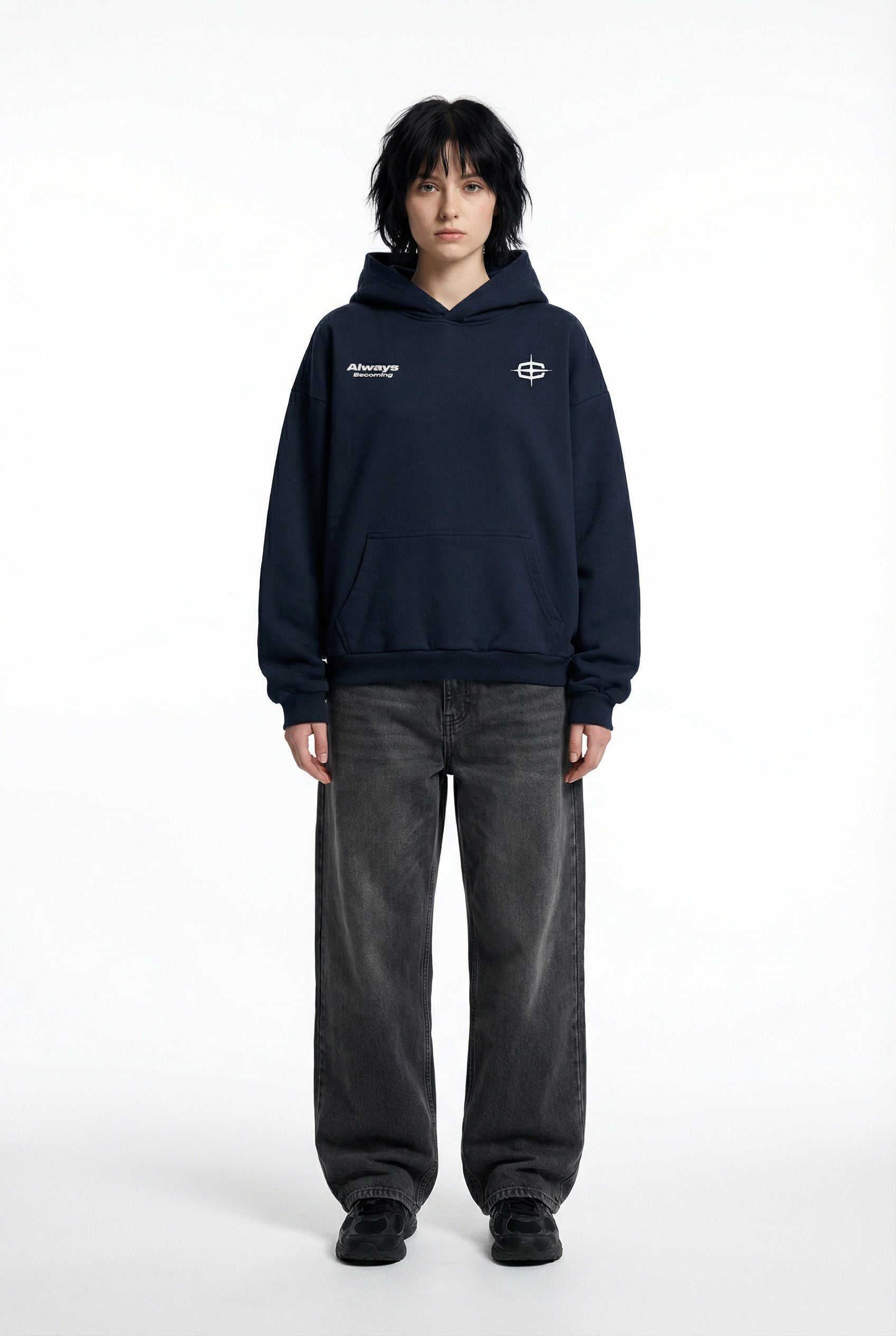 BECOMING HOODIE (NAVY)